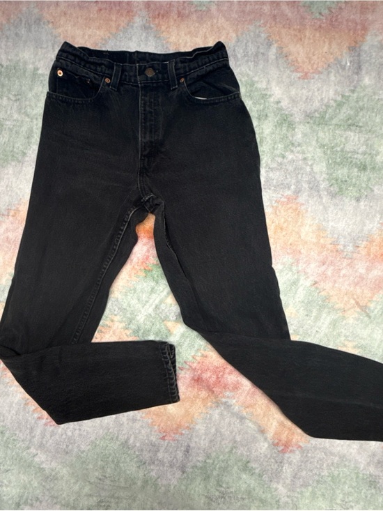 Levi's Denim - Vintage Levi's 550 Women’s Sz 7 Black Slim Straight Jeans